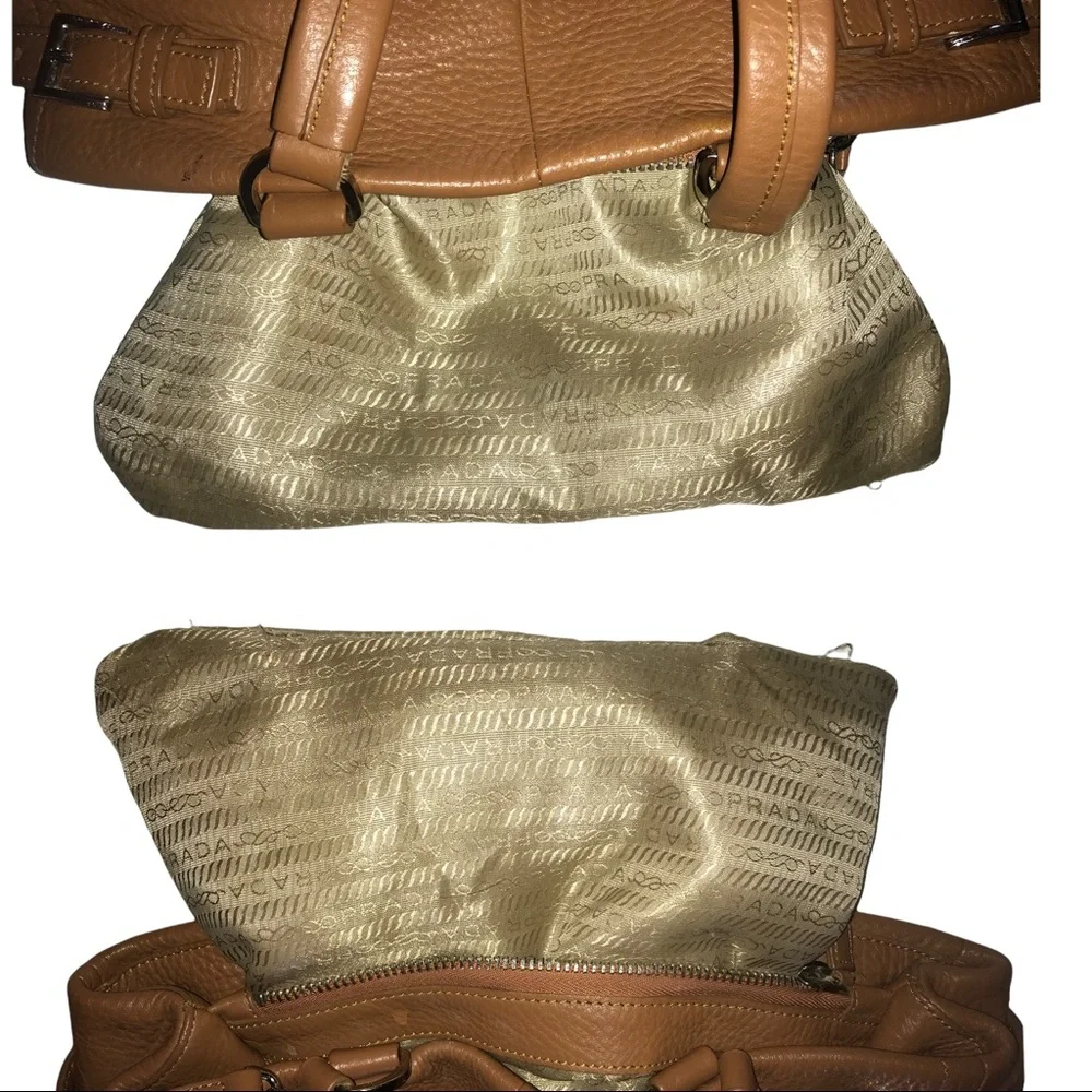 Well Made Leather Prada Brown Hobo Bag - Picture 10 of 13